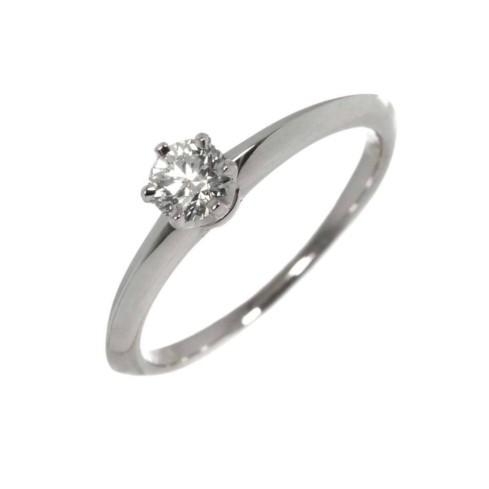 Tiffany & Co. Solitaire Diamond Ring, 0.27ct, F VS1, EX 1 Cut, Platinum.